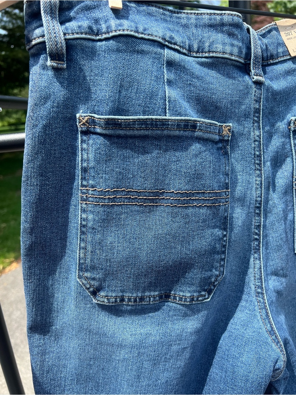 L.L.Bean classic 207 Vintage wide leg boho Coastal Grandmother High Rise Jeans - Picture 7 of 13